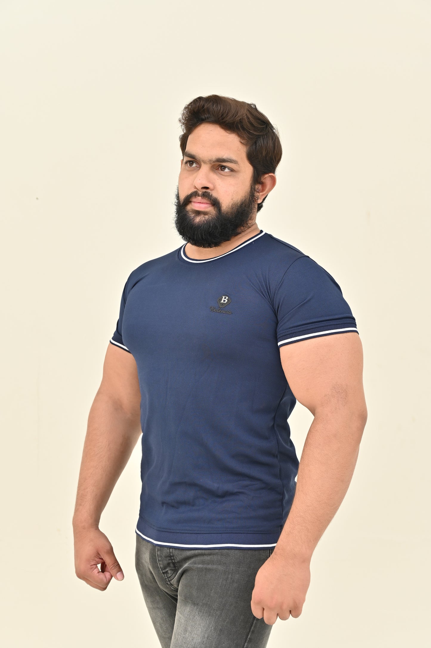 THE CLASSIC-STRIP SHIRT-BLUE