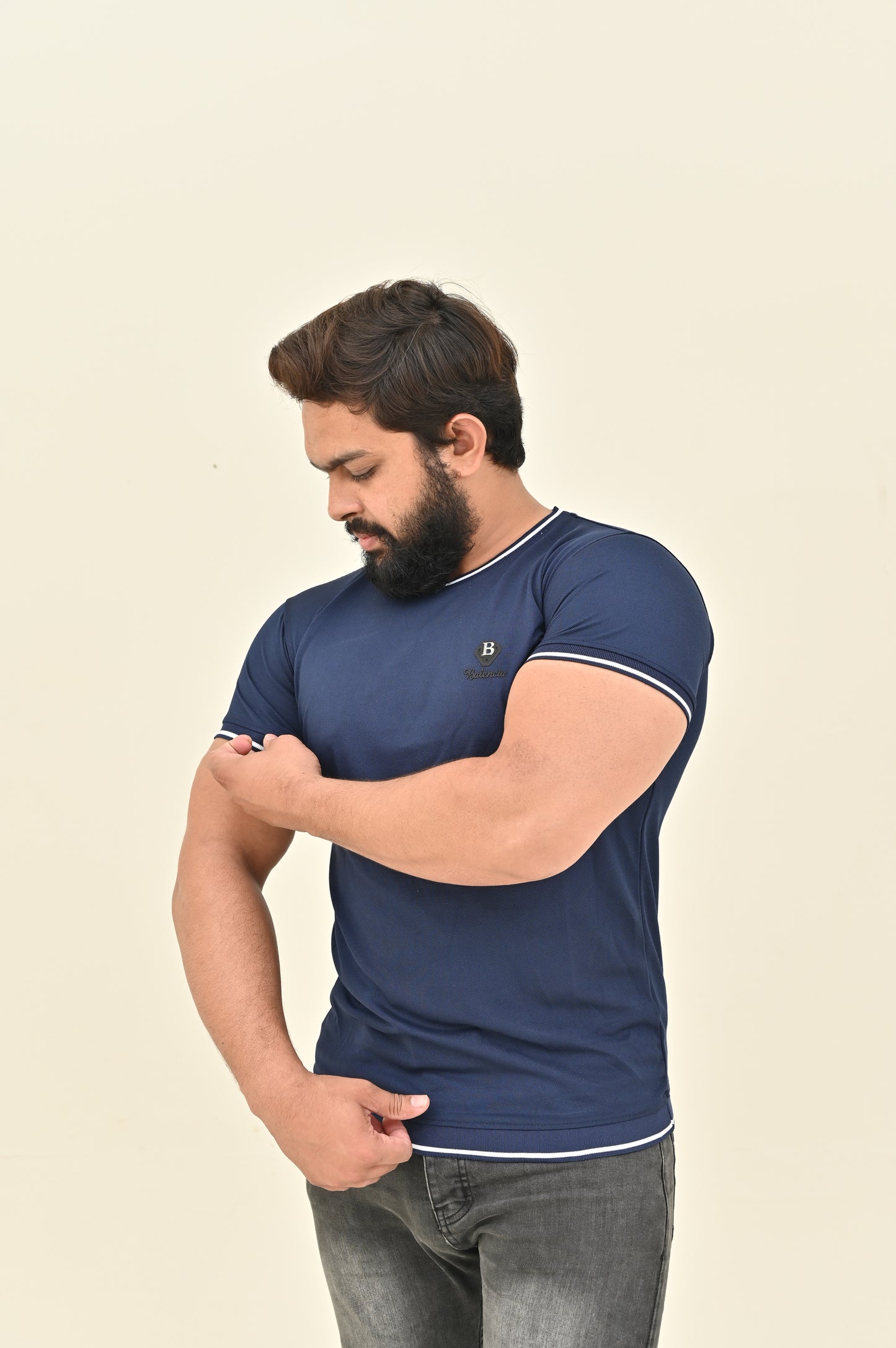 THE CLASSIC-STRIP SHIRT-BLUE