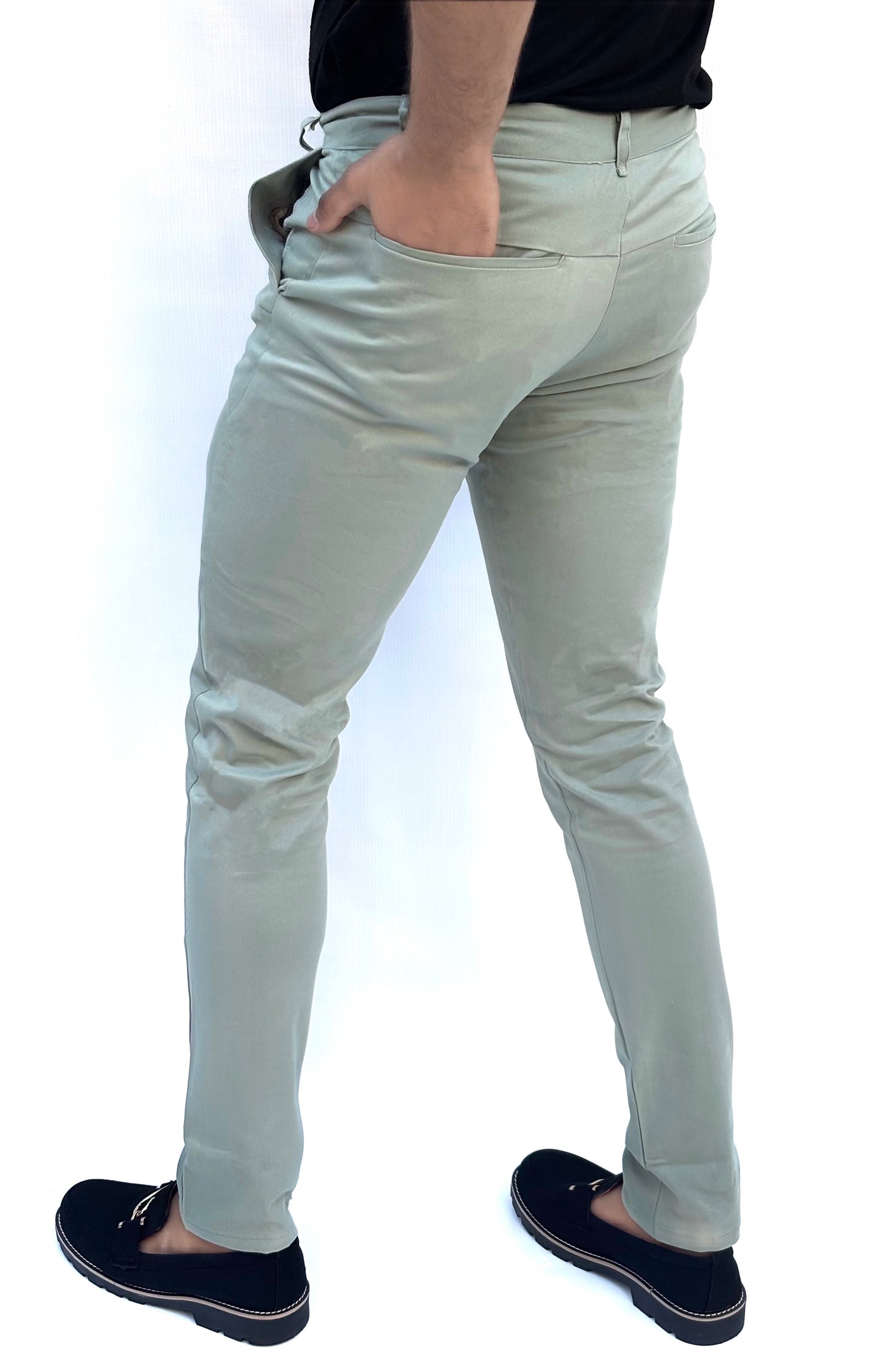 0.2 OLIVE COTTON PANT'S-FL