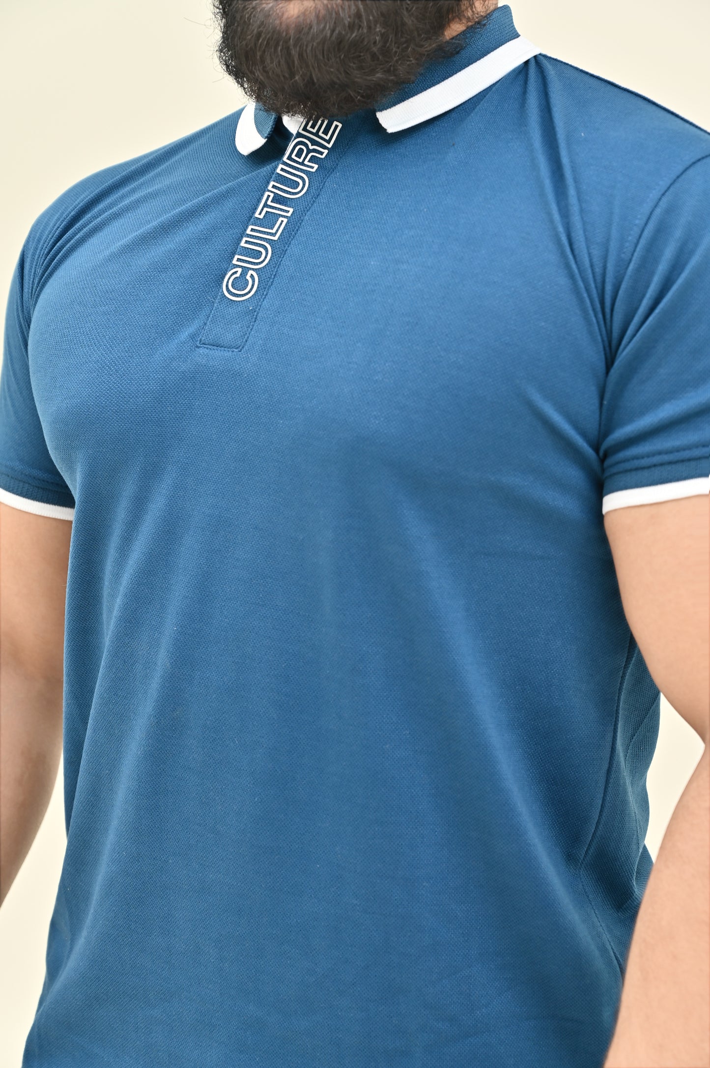 THE RE-FINED KNIT POLO-ROYAL BLUE