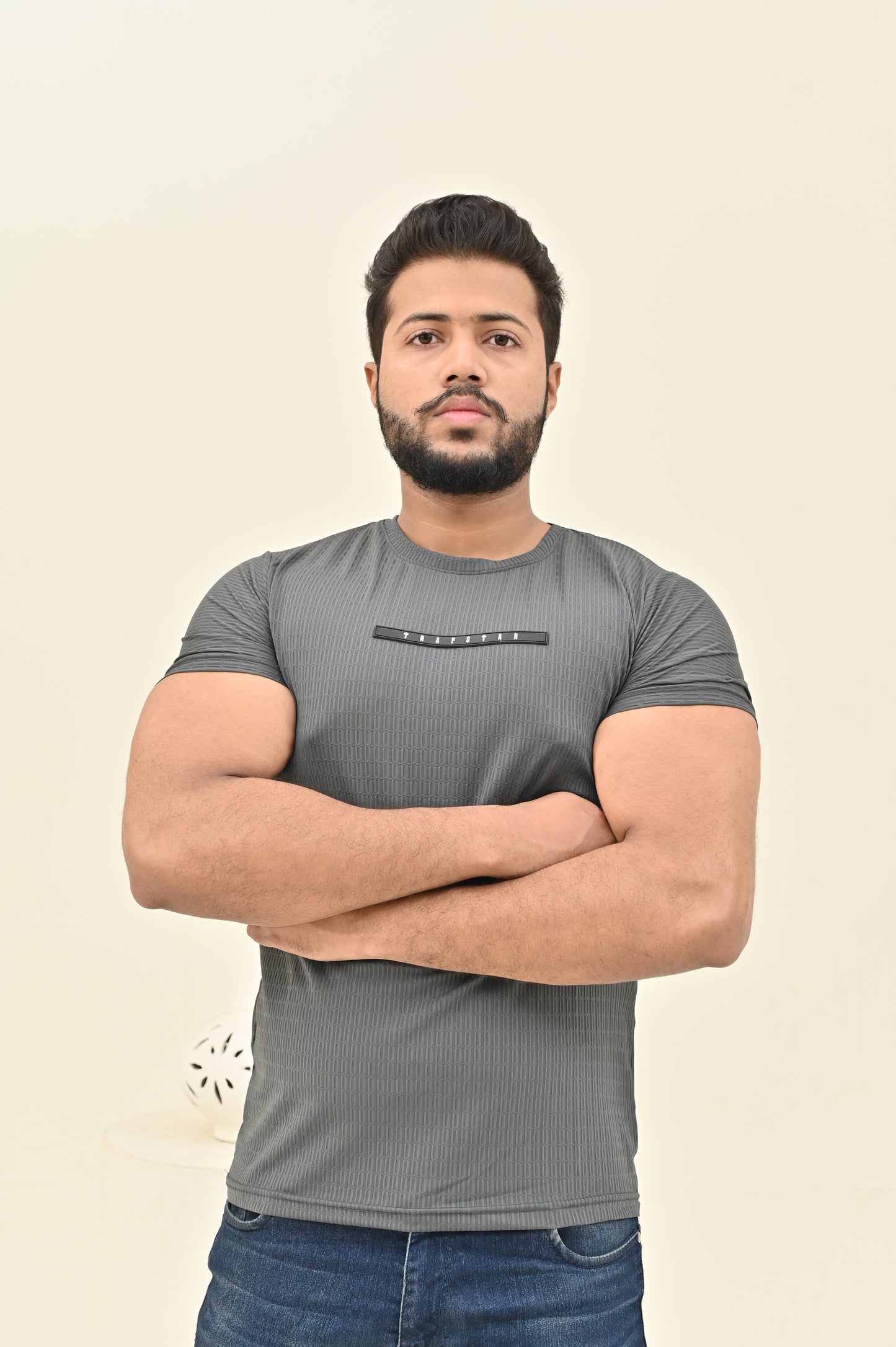 THE TEXTURED SHIRT-GRAY