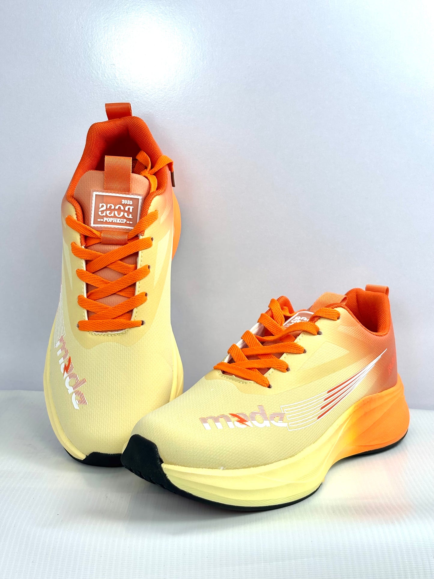 0018 IMPORTED STYLISH SNEAKER'S-NEON-BROWN