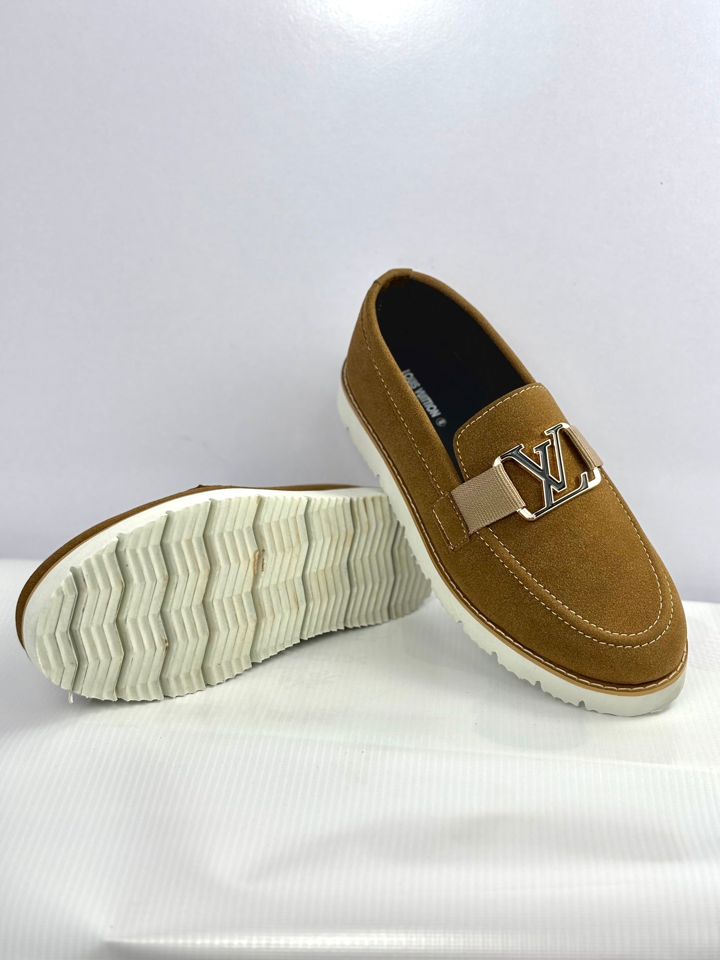 0023 LV ELEGANT IMPORTED LOAFERS-BROWN