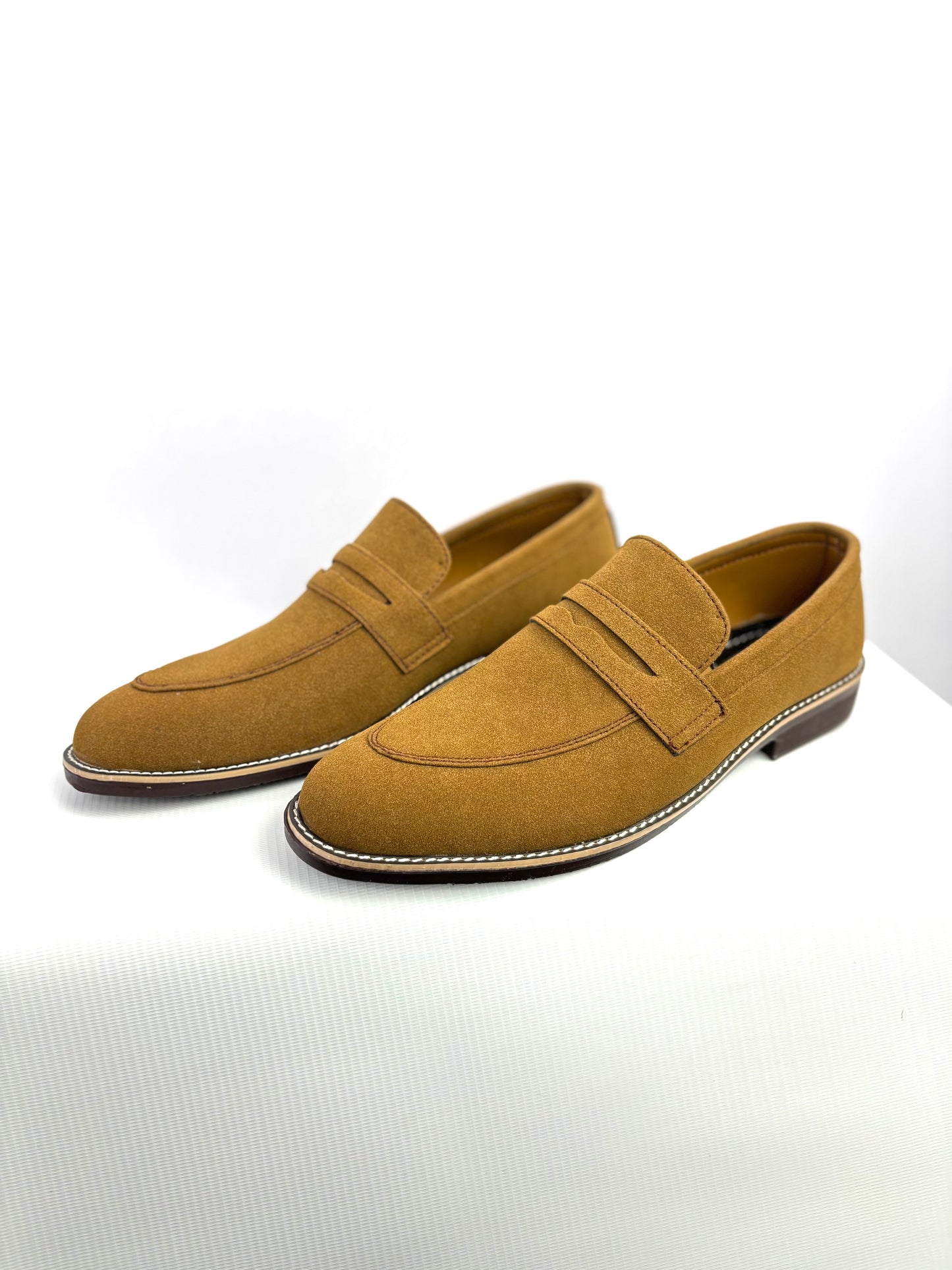 006 STYLISH SUEDE BROWN SHOES-FL