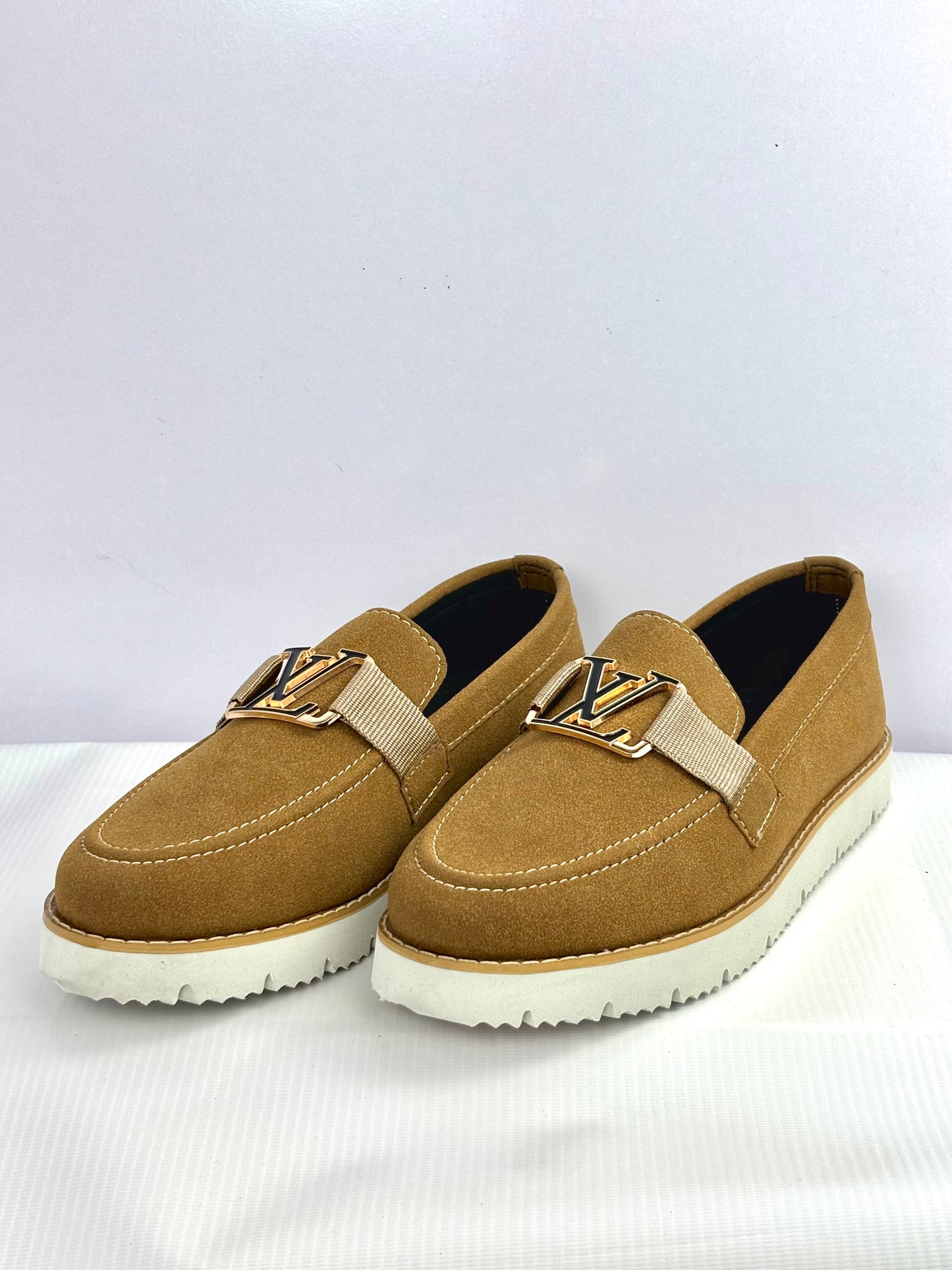 0023 LV ELEGANT IMPORTED LOAFERS-BROWN