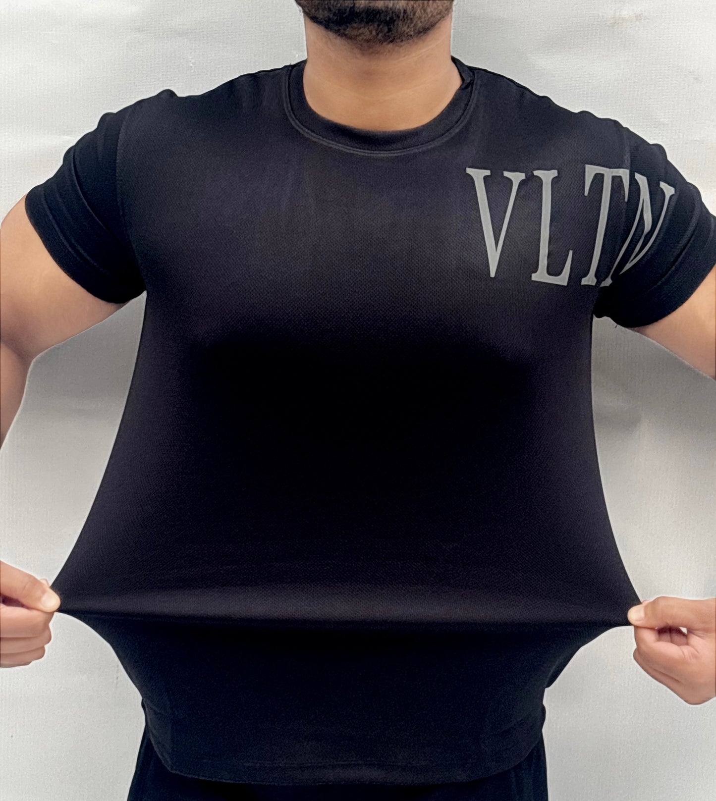 BLACK SOFT LYCRA SHIRT-FL