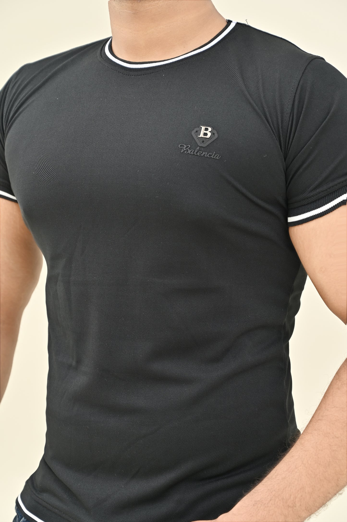 THE CLASSIC-STRIP SHIRT-BLACK