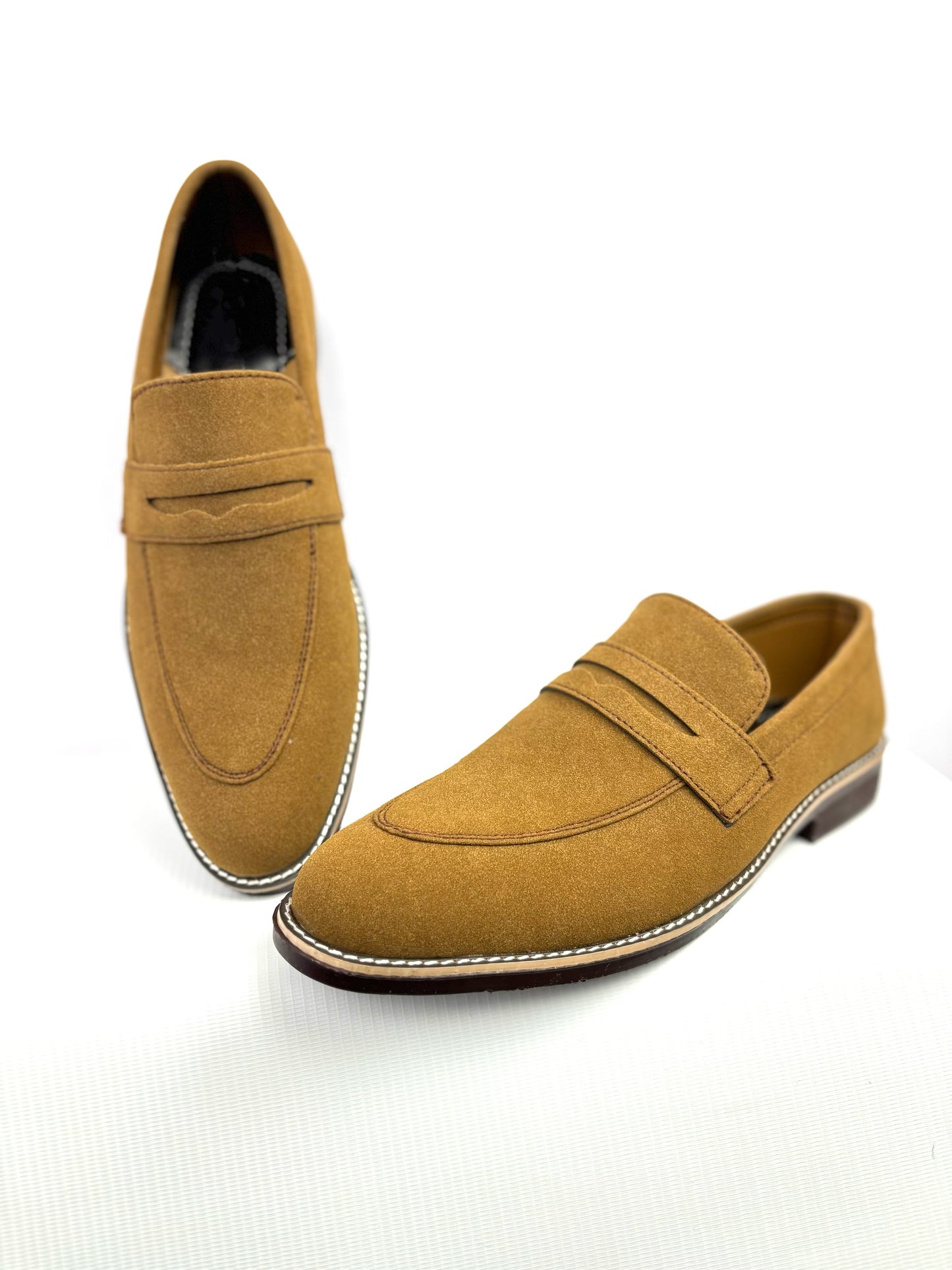 006 STYLISH SUEDE BROWN SHOES-FL