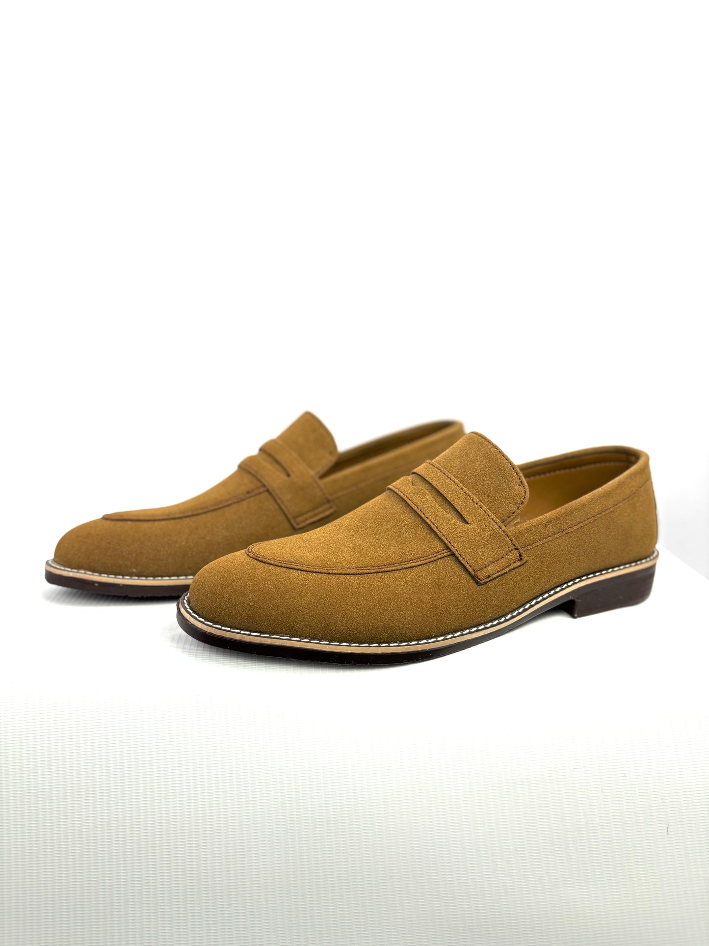 006 STYLISH SUEDE BROWN SHOES-FL