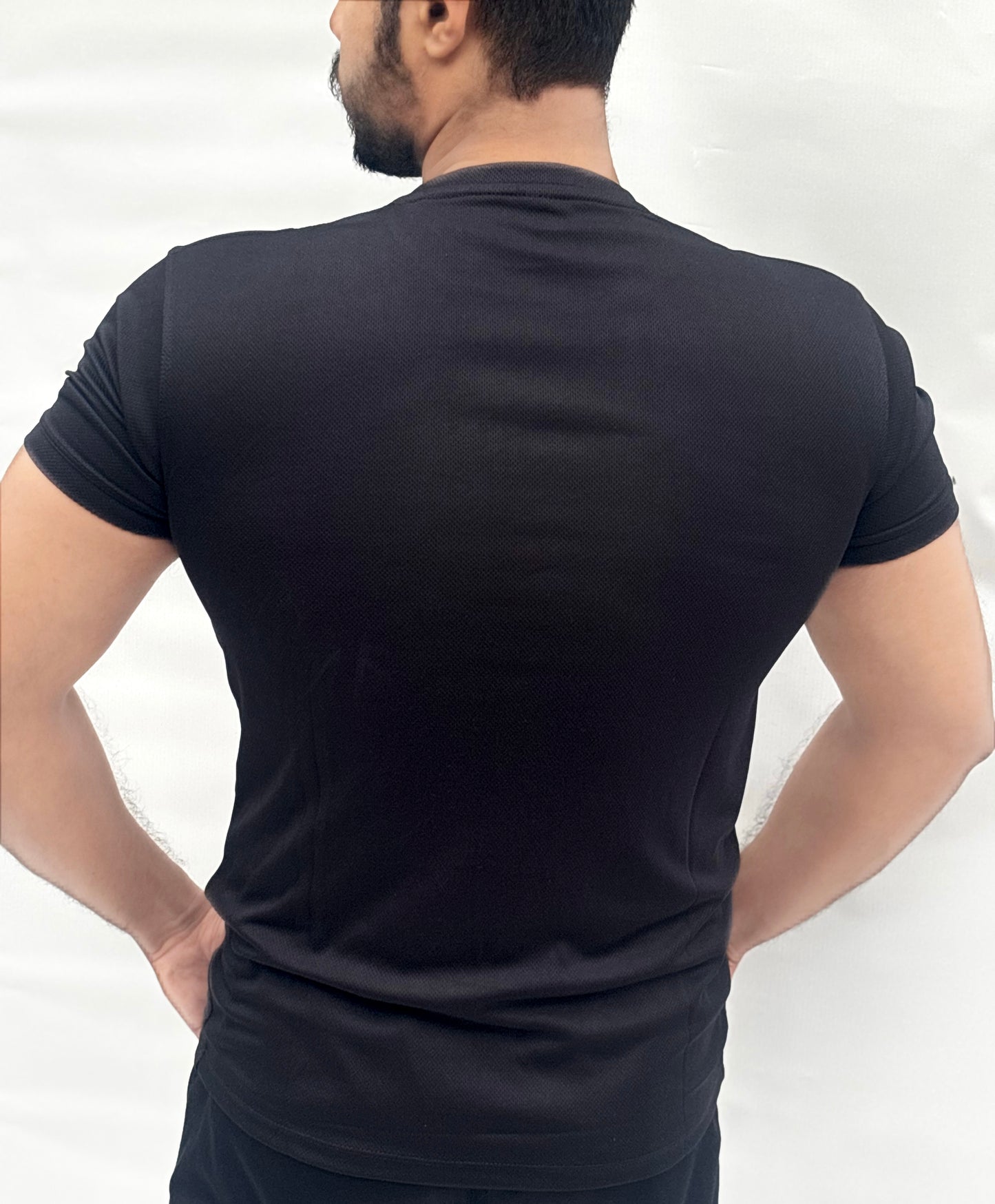 BLACK SOFT LYCRA SHIRT-FL