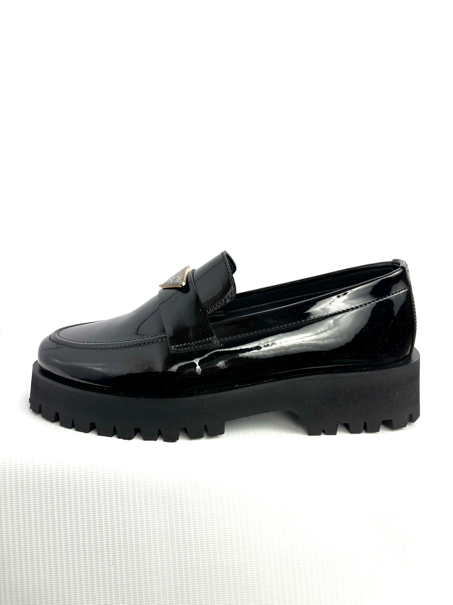 0010 BLACK PLAIN SHINER SHOES-FL