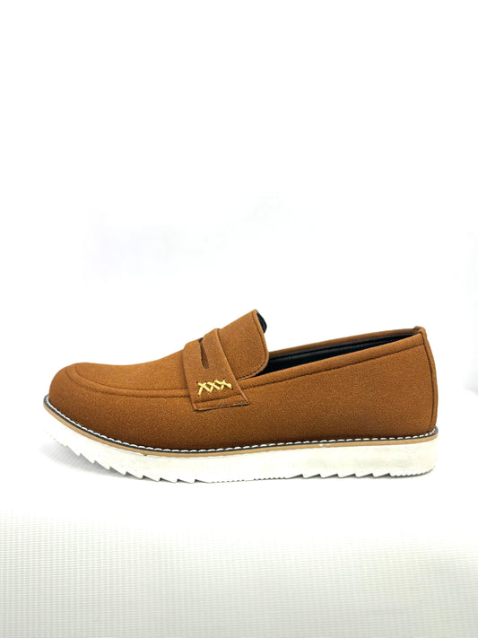 002 BROWN VELVET SUEDE SHOES-FL