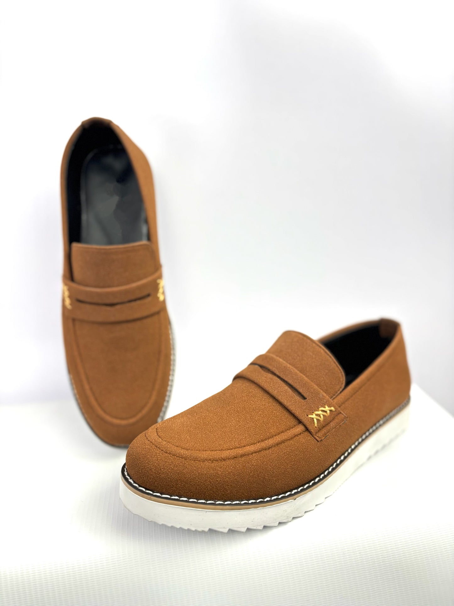 002 BROWN VELVET SUEDE SHOES-FL